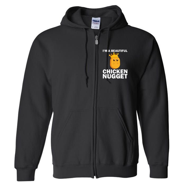Cute Chicken Nugget Art Chicken Nugget Lover Full Zip Hoodie