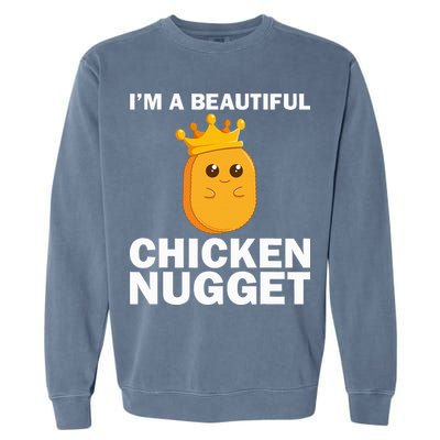 Cute Chicken Nugget Art Chicken Nugget Lover Garment-Dyed Sweatshirt