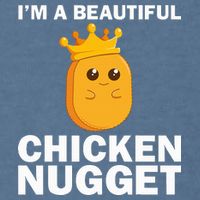 Cute Chicken Nugget Art Chicken Nugget Lover Garment-Dyed Sweatshirt