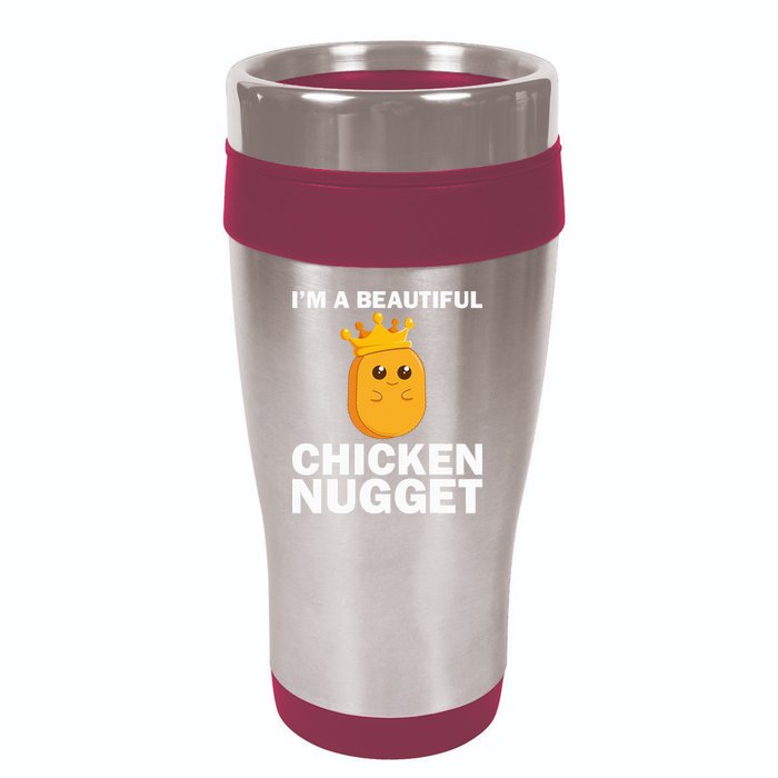 Cute Chicken Nugget Art Chicken Nugget Lover 16oz Travel Tumbler