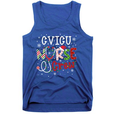 Cvicu Christmas Nurse Crew Funny Nursing Christmas Pattern Gift Tank Top