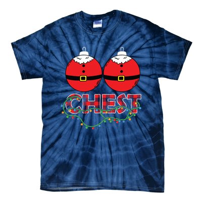 Chestnuts Chest Nuts Christmas Matching Christmas Couples Tie-Dye T-Shirt