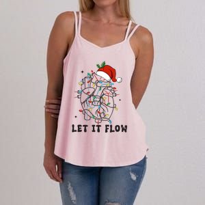 Christmas Cardiac Nurse Heart Anatomy Cath Lab Cvicu Cv Icu Funny Gift Women's Strappy Tank