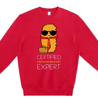 Certified Chicken Nugget For A Fast Food Chicken Nugget Premium Crewneck Sweatshirt