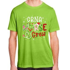 Crna Christmas Nurse Crew Funny Nursing Christmas Pattern Funny Gift Adult ChromaSoft Performance T-Shirt