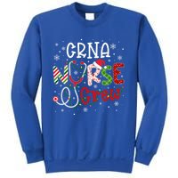 Crna Christmas Nurse Crew Funny Nursing Christmas Pattern Funny Gift Sweatshirt