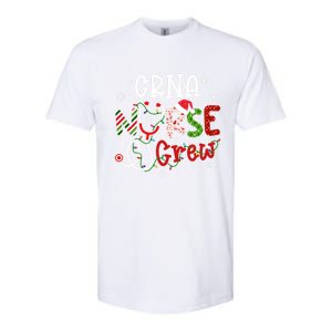 Crna Christmas Nurse Crew Funny Nursing Christmas Pattern Funny Gift Softstyle CVC T-Shirt