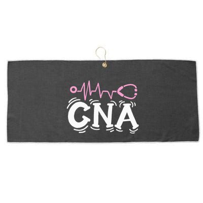 Cna Certified Nursing Assistant Large Microfiber Waffle Golf Towel