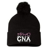 Cna Certified Nursing Assistant Pom Pom 12in Knit Beanie