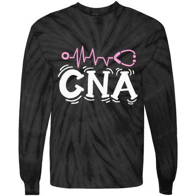 Cna Certified Nursing Assistant Tie-Dye Long Sleeve Shirt