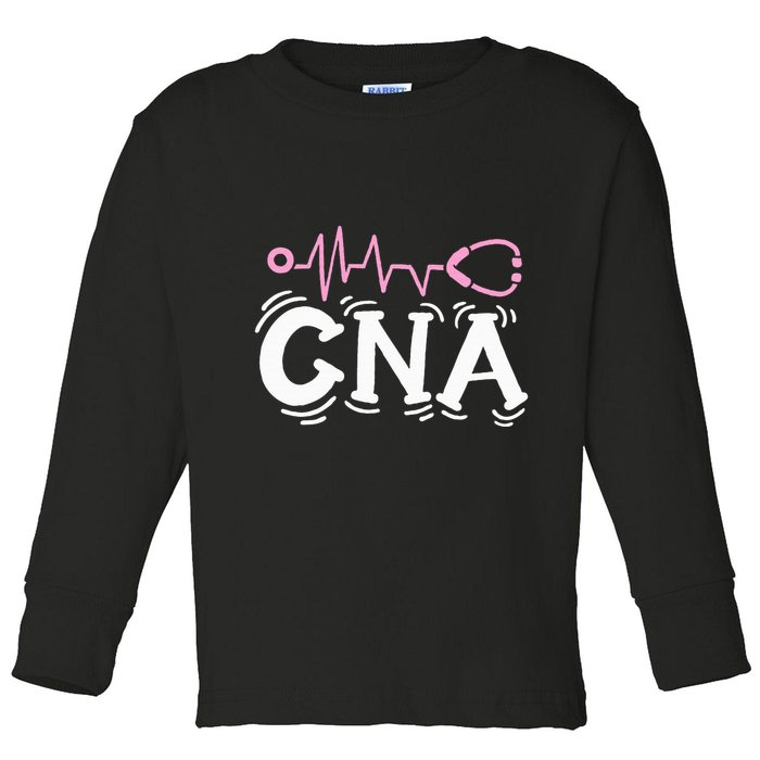 Cna Certified Nursing Assistant Toddler Long Sleeve Shirt