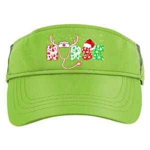 Cute Christmas Nurse Logo Adult Drive Performance Visor