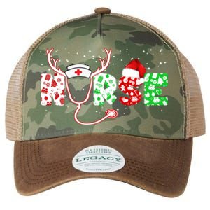 Cute Christmas Nurse Logo Legacy Tie Dye Trucker Hat