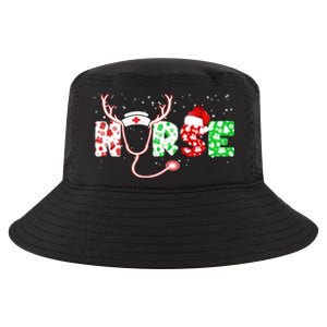 Cute Christmas Nurse Logo Cool Comfort Performance Bucket Hat