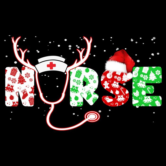 Cute Christmas Nurse Logo Cooling Performance Crew T-Shirt