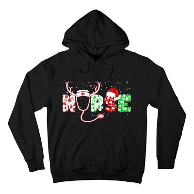 Cute Christmas Nurse Logo Hoodie