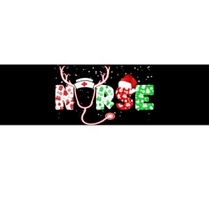 Cute Christmas Nurse Logo Bumper Sticker