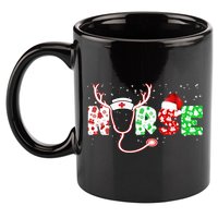 Cute Christmas Nurse Logo 11oz C Handle Ceramic Mug