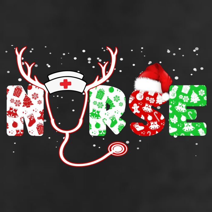 Cute Christmas Nurse Logo 11oz C Handle Ceramic Mug