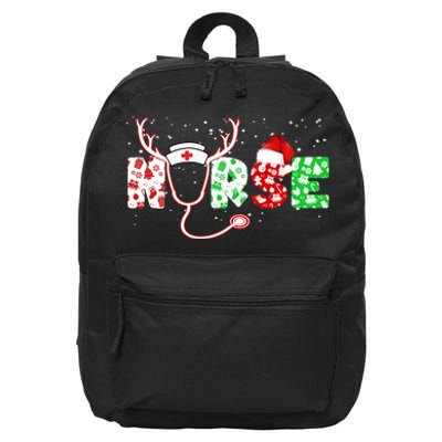 Cute Christmas Nurse Logo 16 in Basic Backpack