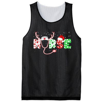 Cute Christmas Nurse Logo Mesh Reversible Basketball Jersey Tank