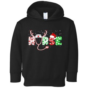 Cute Christmas Nurse Logo Toddler Hoodie