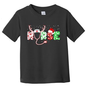 Cute Christmas Nurse Logo Toddler T-Shirt