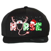 Cute Christmas Nurse Logo Wool Snapback Cap