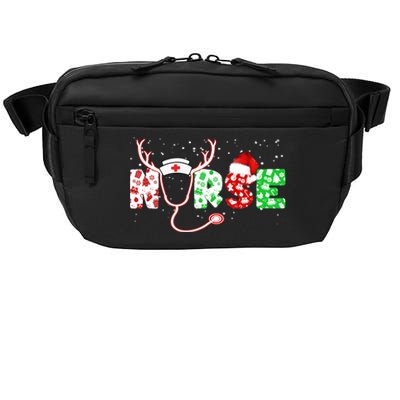 Cute Christmas Nurse Logo Crossbody Pack