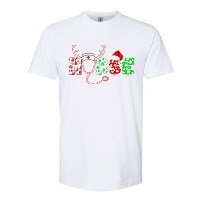 Cute Christmas Nurse Logo Softstyle CVC T-Shirt