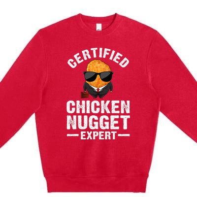 Cool Chicken Nugget Nug Life Food Lovers Premium Crewneck Sweatshirt