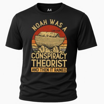 Conservative Christian Noah Was A Conspiracy Theorist Performance Shirt