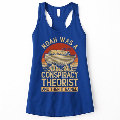 Conservative Christian Noah Was A Conspiracy Theorist Womens Tank Top