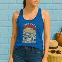 Conservative Christian Noah Was A Conspiracy Theorist Womens Tank Top