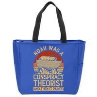 Conservative Christian Noah Was A Conspiracy Theorist Zip Tote Bag