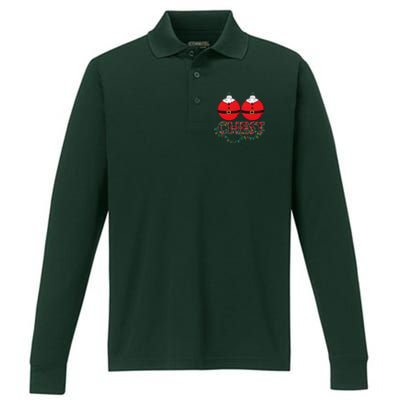 Chestnuts Chest Nuts Christmas Matching Christmas Couples Performance Long Sleeve Polo