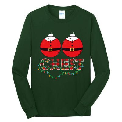 Chestnuts Chest Nuts Christmas Matching Christmas Couples Tall Long Sleeve T-Shirt