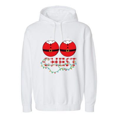 Chestnuts Chest Nuts Christmas Matching Christmas Couples Garment-Dyed Fleece Hoodie