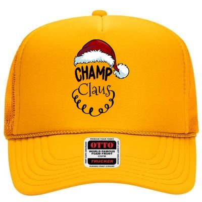 Champ Claus New Christmas Santa Claus Gift High Crown Mesh Back Trucker Hat