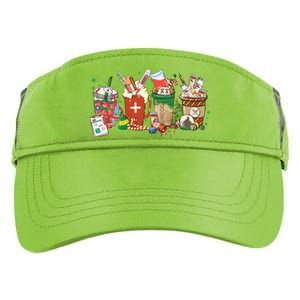 Christmas Coffee Nurse Xmas Nursing Gift Adult Drive Performance Visor