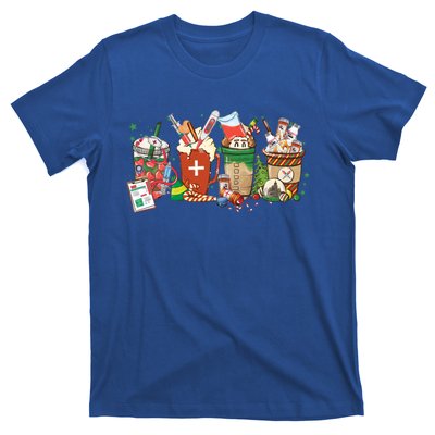 Christmas Coffee Nurse Xmas Nursing Gift T-Shirt