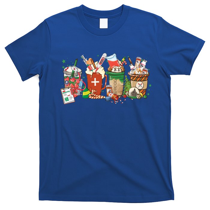 Christmas Coffee Nurse Xmas Nursing Gift T-Shirt