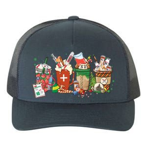 Christmas Coffee Nurse Xmas Nursing Gift Yupoong Adult 5-Panel Trucker Hat