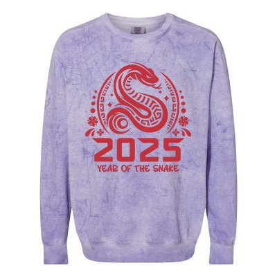 Celebrate Chinese New Year 2025 – Year Of The Snake Colorblast Crewneck Sweatshirt