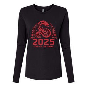 Celebrate Chinese New Year 2025 – Year Of The Snake Womens Cotton Relaxed Long Sleeve T-Shirt