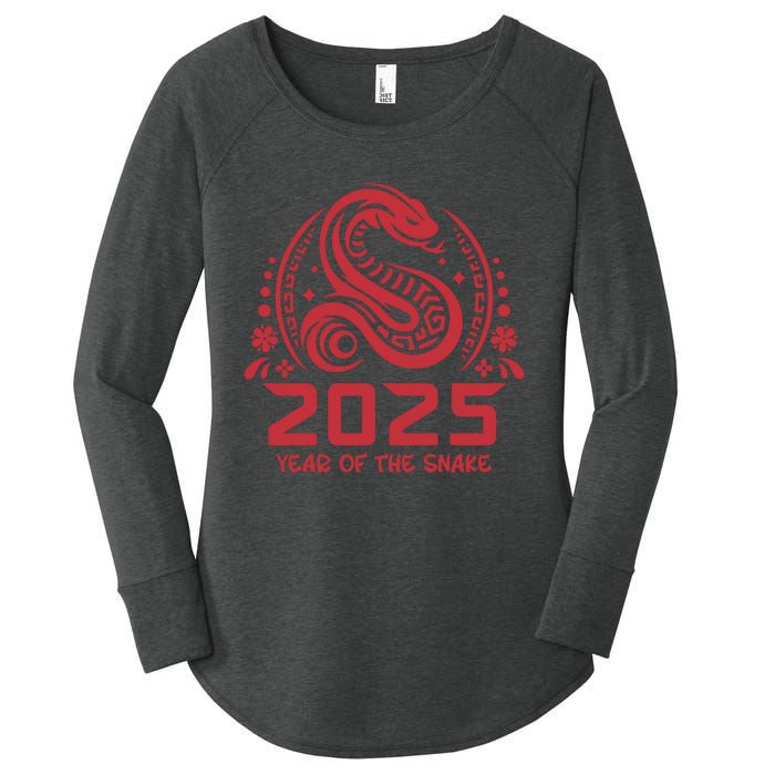 Celebrate Chinese New Year 2025 – Year Of The Snake Women's Perfect Tri Tunic Long Sleeve Shirt