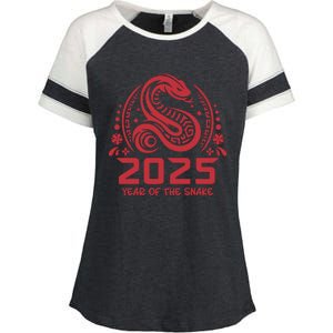 Celebrate Chinese New Year 2025 – Year Of The Snake Enza Ladies Jersey Colorblock Tee