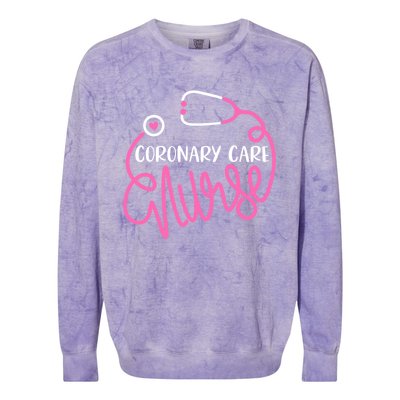 Coronary Care Nurse Gift Ccu Rn Cicu Cardiac Nursing Departt Gift Colorblast Crewneck Sweatshirt