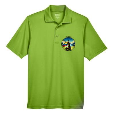 Cool Colombia National Soccer Team With Flag Men's Origin Performance Pique Polo