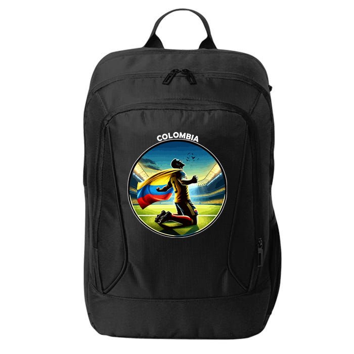 Cool Colombia National Soccer Team With Flag City Backpack